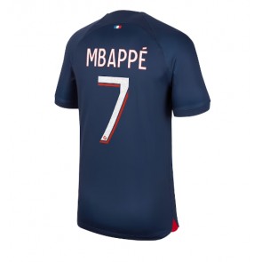 Paris Saint-Germain Kylian Mbappe #7 Hemmatröja 2023-24 Kortärmad